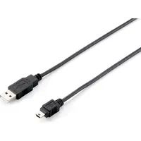 Equip 128521 USB 2.0 A auf Mini-B Kabel, 1.8m