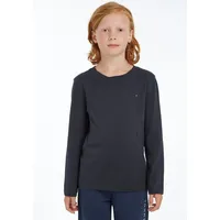 Tommy Hilfiger Basic Knit Langarm-T-Shirt Sky Captain 10 Jahre