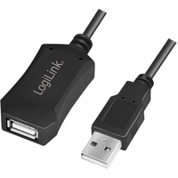 Logilink USB 2.0 schwarz 5,00 Meter