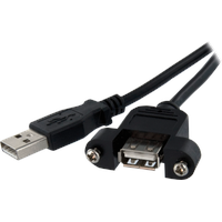 Startech StarTech.com 30cm USB A auf A Blendenmontage Kabel