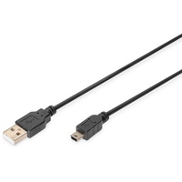 Digitus USB 2.0 Anschlusskabel, Typ A - mini B