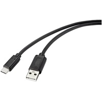 Renkforce USB-Kabel USB 2.0 USB-C® Stecker, USB-A Stecker 1.00