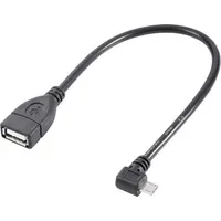 Renkforce USB 2.0 USB-Micro-B Stecker, USB-A Buchse 0.10 m