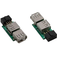 InLine USB 2.0 Adapter, 2x Buchse auf Pfostenanschluss