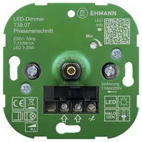EHMANN 3900x0700 Unterputz Dimmer Geeignet für Leuchtmittel: Energiesparlampe, LED-Lampe,