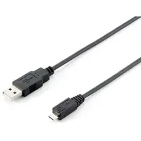 Equip USB Kabel A Micro-USB B St/1.00m sw Polybeutel