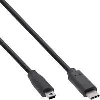 InLine USB 2.0 Kabel, Typ C Stecker an Mini-B