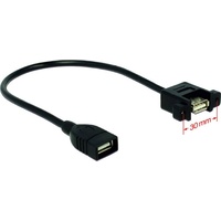 DeLock USB-Kabel USB 2.0 USB-A Buchse, USB-A Buchse 0.25