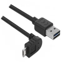 DeLock USB-Kabel USB 2.0 USB-A Stecker, USB-Micro-B Stecker 3.00m