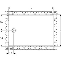 Geberit Setaplano, 80x160 cm, Höhe 4,5 cm, weiß-alpin, 154.268.11.1
