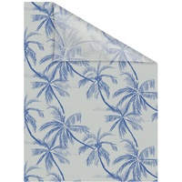 Lichtblick Fensterfolie selbstklebend, Sichtschutz, Blueprint Palms - blau B/L:
