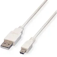 Value USB-Kabel USB 2.0 USB-A Stecker, USB-Mini-A Stecker 0.80