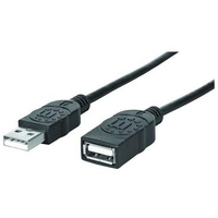 Manhattan USB 2.0 USB-A Stecker, USB-A Buchse 4.50 m