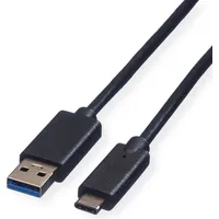 Roline USB 3.2 Gen 1 Kabel, A-C, ST/ST, schwarz,