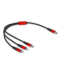DeLock USB-Ladekabel USB 2.0 USB-C® Stecker, USB-C® Stecker, USB-Micro-B