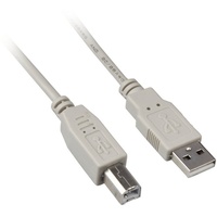 Sharkoon Kabel USB A USB B grau