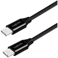 Logilink CU0154 - Sync- & Ladekabel, USB-C black (1