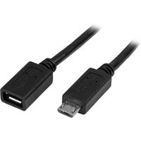 Startech StarTech.com 0,5m Micro USB Verlängerungskabel - Stecker/Buchse -