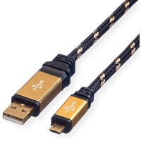 Roline GOLD USB 2.0 Kabel, Typ A ST -