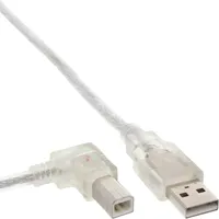 InLine USB 2.0 Kabel A an B links abgewinkelt