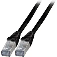 EFB-Elektronik EFB RJ45 Patchkabel Cat.6A S/FTP TPE schwarz 3m