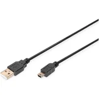 Digitus 3m USB 2.0 Mini-USB B Schwarz