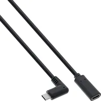 InLine USB 3.2 Gen.2x2 Kabel, USB-C Verl., ST gewinkelt