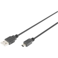 Digitus USB 2.0-Anschlusskabel, Typ A auf Mini B