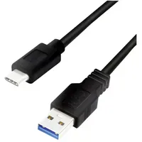 Logilink USB-A auf USB-C 2 m Schwarz