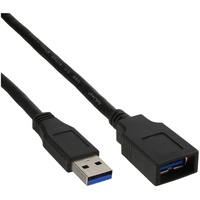 InLine USB 3.0 Kabel, A Stecker / Buchse, schwarz,