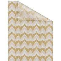 Lichtblick Fensterfolie selbstklebend, Sichtschutz, Boho Zig Zag - Gelb,