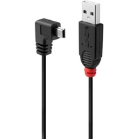 LINDY USB 2.0 USB-A Stecker, USB-Mini-B Stecker 0.50m Schwarz