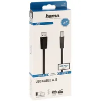 Hama USB 2.0 A Stecker - B Stecker, 1.5m