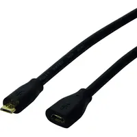 Logilink USB-Kabel USB 2.0 USB-Micro-B Stecker, USB-Micro-B Buchse 0.50m