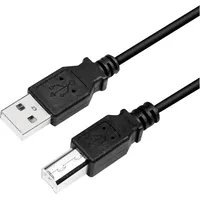Logilink USB 2.0 Kabel USB B Stecker, schwarz 3m