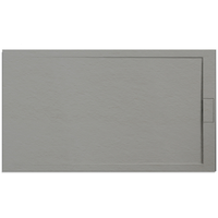 Ottofond Mineralgussduschwanne Zona 140 x 80 cm, zementgrau, ohne