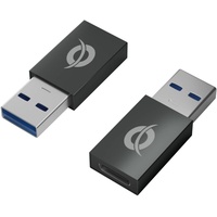 Conceptronic Adapter USB3.0/USB-C/ 2er-Pack Schwarz