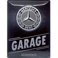 Nostalgic-Art Retro Blechschild, Mercedes-Benz – Garage – Geschenk-Idee für