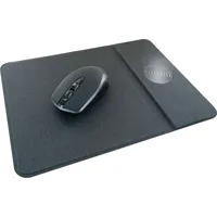 Schwaiger 660098 QI Mauspad inkl. QI-fähiger Funkmaus Mausunterlage Induktionsladegerät