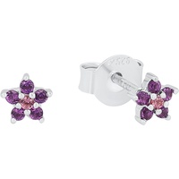 Prinzessin Lillifee Kinder-Ohrstecker Mädchen Stern 925 Silber Zirkonia lila