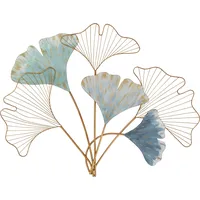 Hofmann Living And More Wanddekoobjekt "Gingko", gold (goldfarben), B:91cm
