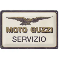 Nostalgic-Art Retro Blechschild, Moto Guzzi Servizio 30x20cm