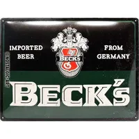 Nostalgic-Art Blechschild Beck's - Vintage Green Maße: 40x30cm