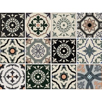 Home Affaire Fliesenaufkleber HOME AFFAIRE "Ornamente", schwarz, B:15cm H:15cm,