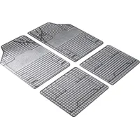 Walser Universal Fußmatten Gummi New Style Komplett-Set weiß