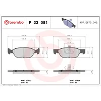 Brembo Bremsbelagsatz, Scheibenbremse