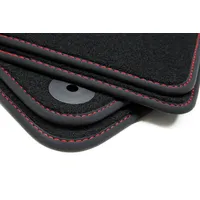 Teileplus24 104 Fußmatten kompatibel mit Skoda Yeti 2009-2017 Bandeinfassung