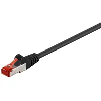 Goobay CAT 6 Patchkabel, S/FTP (PiMF), Schwarz