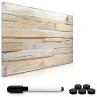 Navaris Magnettafel Memoboard, Stone Wall, 60 x 40 cm