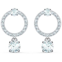 Swarovski Ohrstecker 5563278/5633835 Attract Circle, weiss, rhodiniert